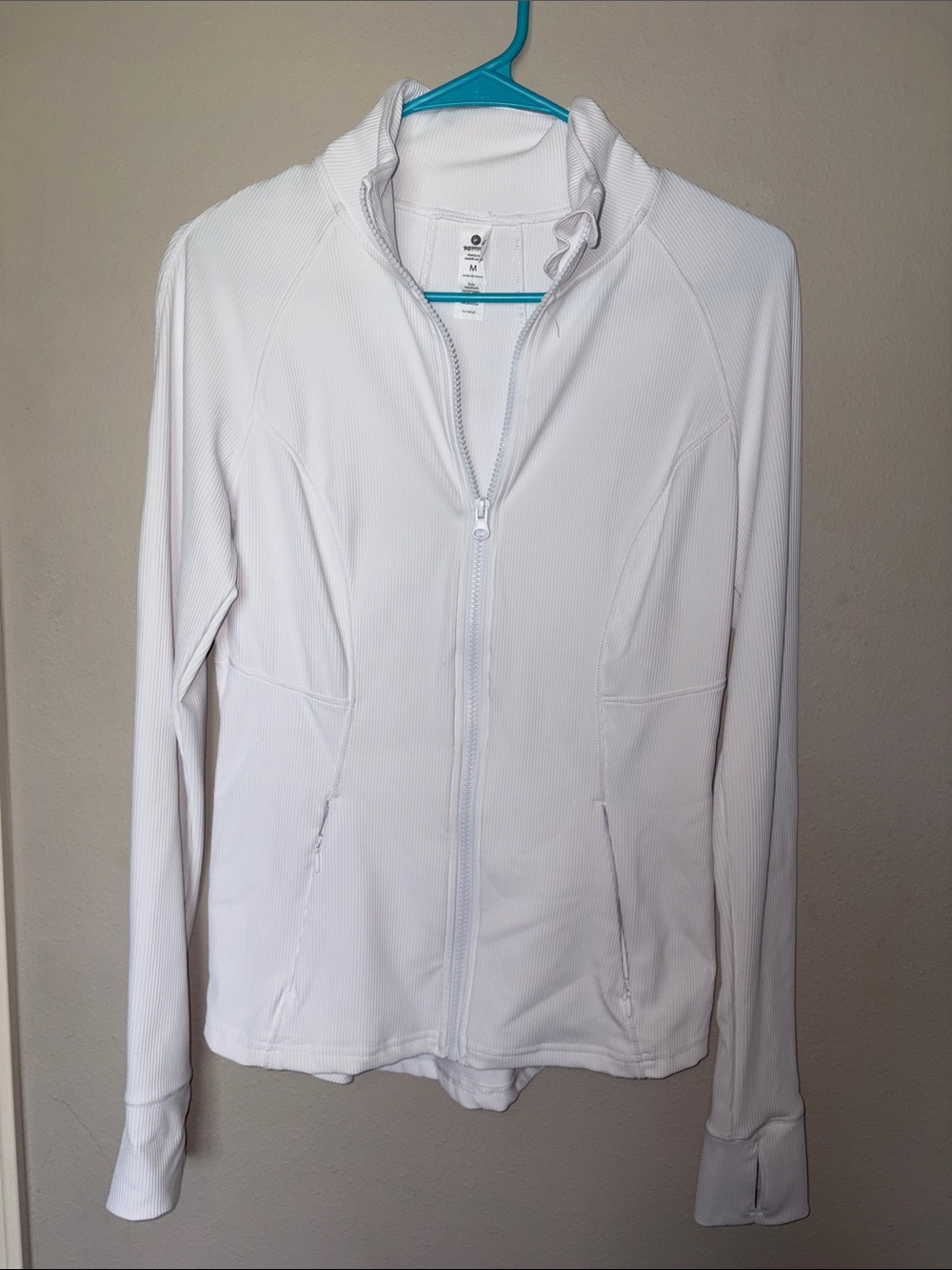 90 Degree by Reflex White Full-Zip Athletic Jacket
